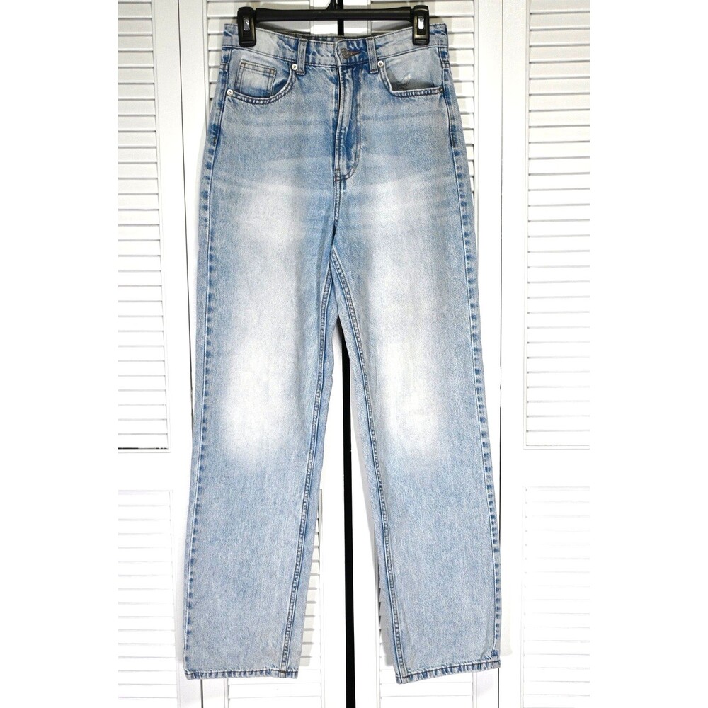 BDG Urban Outfitters Straight Leg Jeans Light Wash High Rise Size EU 36